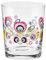 Krosno Verres à eau Folk | Ensemble de 6 | 6 x 250 ML | Motif folklorique | Collection Folk | Verre sans plomb | Résistant aux rayures | Parfait pour la maison, les restaurants et les fêtes