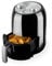 Fineway Air Fryer 2.5L - 1000W Dial Air Fryer with Overheating Protection, Adjustable Temperature, Timer, Energy Saving and Oil-Free Crispy Cooking for Healthier Meals (Black)