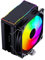 SOEWGAIJI 5 Heatpipe Air CPU Cooler RGB PWM 4 Pin Silent PC CPU Fan 1700 1200 1155 X79 X99 2011 CPU Cooling AM5 AM4(Color:6 Heat Pipes,Size:Black-Colorful-2Fan)