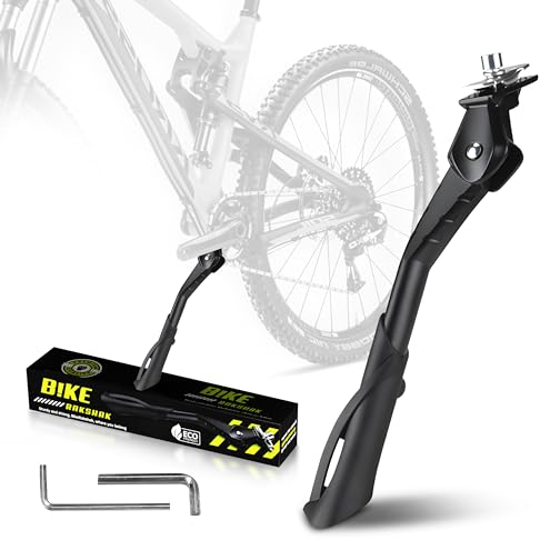 B!keRakshak Fahrradständer für 24–29 Zoll – Höhenverstellbarer, rutschfester Seitenständer mit Noppen, bis 35 kg belastbar – Stabiler Ständer für MTB, Trekkingräder, Citybikes & Pendlerfahrräder