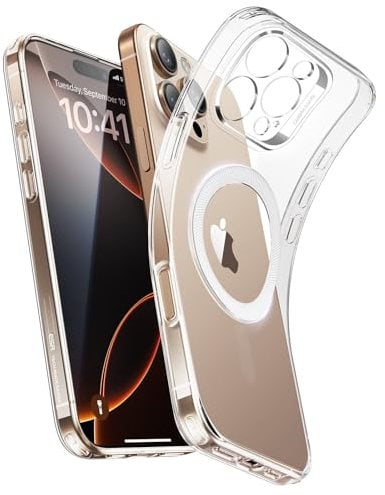ESR for iPhone 16 Pro Case, Compatible with MagSafe, Camera Protection, Shockproof Thin Cover, Resists Yellowing and Scratches, Magnetic Phone Case for iPhone 16 Pro, Zero Series, Clear