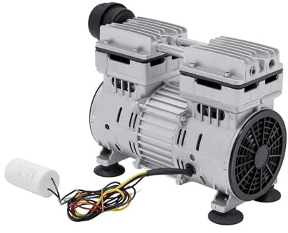 Bomba de vacío de 500 W, sin aceite, bomba de vacío para laboratorio, bomba de vacío sin aceite, 220 V, sin aceite, 120 LPM