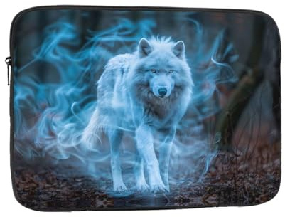 Walking Wolf Patterned Laptop Sleeve Bag, 13 Inch antiurto Laptop Sleeve, Slim Laptop Bag,...