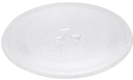 Mikrowellen Drehteller aus Glas, Ø 24, 5cm, Ersatzteil | Passend für Mikrowellenofen, Robust und Leicht zu Verwenden, Zubehör für Austausch, Backen