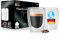 BigDean 2 Stück doppelwandige Espresso Gläser 80 ml in Gastro-Qualität - hochwertiges Espresso Glas Espressotassen Glas Set in Geschenkverpackung