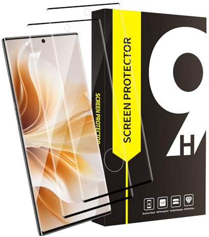 Bodyguard Protector de pantalla para Samsung Galaxy S23 Ultra 5G, 2 unidades, antiarañazos, HD, transparente, S23 Ultra 5G, 3D, curvado, dureza 9H, ultraresistente, Samsung S23 Ultra 5G