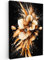 MuchoWow© Impression sur Toile Decoration Murale Peinture 40x60 cm Tableaux Decoratifs Muraux Déco Chambre Tableau Salon Fleurs - Or - Graffiti - Noir - Abstrait