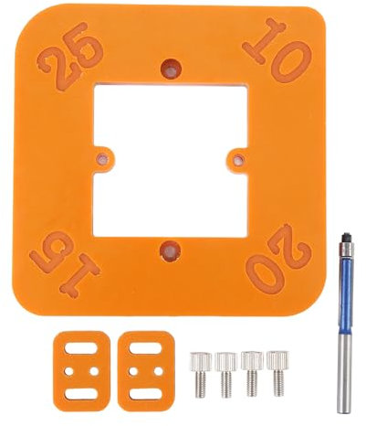 4 in 1 Radius -Schablone, Runde Eckradius -Vorlage R10 R15 R20 R25 für Holzbearbeitung, für Möbelwinkel, Fotorahmen, Holzspielzeuge
