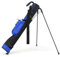 GYMAX Golf Stand Bag, Lightweight Portable Golf Bag with Pocket, Shoulder Strap and Bottle Holder, Small Golf Clubs Bag for Men Women (Blue)