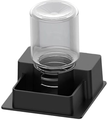 JISADER Automatischer Wasserspender für Reptilien, Trinkgefäß, Fütterungszubehör, Aus PP Material, Geeignet für Reptilienhalter Und Terrarien, Schwarz