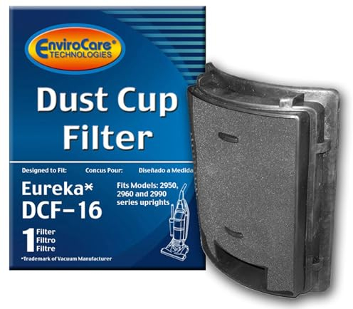 (1) Eureka Style DCF 16, Hepa W/activated Charcoal Filter Dust Cup Vacuum Cleaner, Altima Bagless, SurfaceMax, Uno Upright, 62736A, 20232462, 20-2324-62, 76552, E-62736