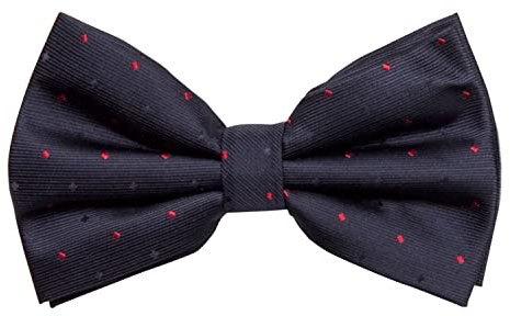 Fabio Farini - Elegante gepunktete Herren Fliege Querbinder für jeden Anlass wie Hochzeit, Konfirmation, Abschlussball Dunkelblau (Blau Rot)