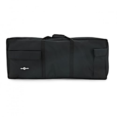 61 Key Keyboard Bag with Straps by Gear4music | 15mm High-Density Padding for Great Protection, Backpack Straps for Easy Transport, Easy-Access Velcro Pockets