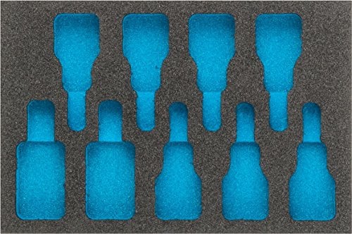 HAZET 2-Komponenten Weichschaumeinlage 163-271L, Länge 172 mm | Länge 172 mm, Breite 114 mm, 14 g, 1/9 (172 x 114 mm) / auch für HAZET 165-S , L x B: 172 mm x 114 mm
