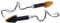 Blinker PEAK Paar Motorrad, Carbonlook, Glas gelb, langer Stiel, 21W Halogen
