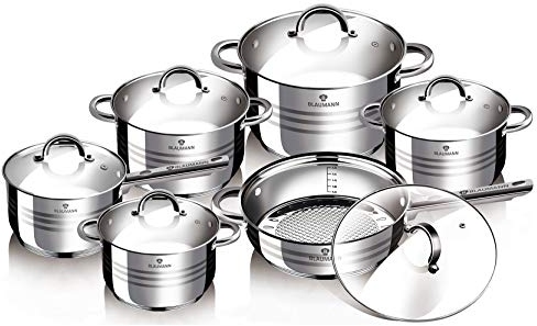 Blaumann Batteria Di Pentole 12 pezzi Jumbo Gourmet Line