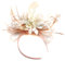 Fascinator mit Federn, Lachs und Cremefarben, für Damen