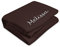 digital print Kuscheldecke mit Namen Melissa Bestickt - Farbe Braun - personalisierte Decke, Wolldecke