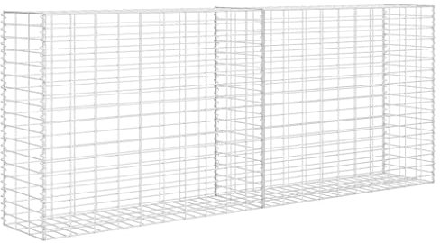 vidaXL Gabion Panier 85,1 x 30 x 199,9 cm Conservant Murale Jardins Bordure Cage