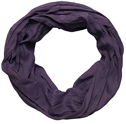 ACC Damen Seide Loop Schal leicht unifarben (lila)