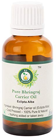 Bhringraj Öl | Eclipta Alba | 100% reines natürlich | Kaltgepresste | Bhringraj Haar Öl | Für Haar wachstum | Seltene Kräuterserie | Bhringraj Oil | 5ml | 0.169 Unzen By R V Essential