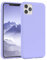 EAZY CASE custodia per cellulare in silicone premium compatibile con iPhone 11 Pro Max con protezione della fotocamera e rivestimento interno custodia protettiva bumper in Viola chiaro