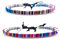 Made by Nami Boho Surfer-Armband 2-er Set Damen & Herren - Handmade Strand Festival Accessoires - Ethno Hippie Style - 100% Wasserfest & Verstellbar (Deep Multi & Lila)