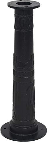 BIGTO Garden Hand Water Pump Cast Iron of Stand 24 x 67 cm,Suitable for most cast iron hand pumps with 4 x 12 mm mounting holes (Black)