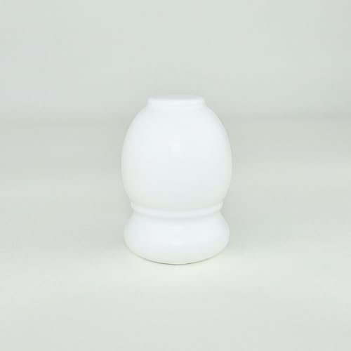 tendaggimania Endkappen aus Holz natur für Gardinenstange 2 Stück, Durchmesser 35 mm, Endstücke für gardinenstangen 35mm vorhangstange, Modell: Standard - Farbe: Weiß