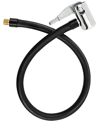 sciuU 40cm Tubo Prolunga di Gomma Flessibile della Pompa di Gonfiaggio, Compatibile con Xiaomi Compressore Digitale Portatile, Universale Tubo di Estensione per Pneumatici Auto Bicicletta Motociclo