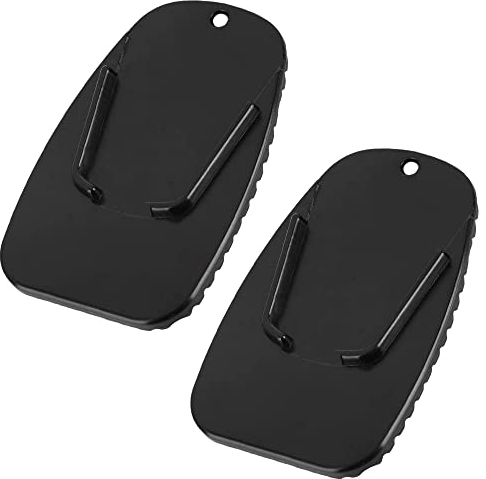 2Pcs Motorbike Kickstand Pad Motorcycle Kick Stand Universal Motorcycle Support Plate for Hot Pavement And Soft Ground Outdoor Parking