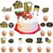 2025 Frohes Neues Jahr Cupcake Toppers, 24 Stücke Frohe Silvester Dekoration 2025, Tortendeko Silvester, Cake Toppers, Neues Jahr 2025 Party Kuchen Dekorieren