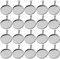 COHEALI 40 Stück Edelstahl-Round-Blenden-Anhänger-Tabletts Basis-Settings-Tabletts Anhänger-Rohlinge Charms Für Die Schmuckherstellung Von Halsketten DIY-Ergebnisse 20 Mm