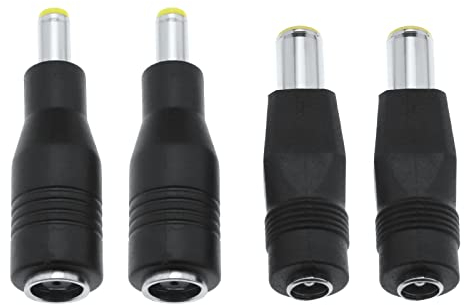 4 Stück DC 8 Mm Stecker auf DC 5,5 Mm X 2,1 Mm Buchse Netzteil Ersatz DC Power Plug Adapter Elektrisches Zubehör für Solargeneratoren Autos Wohnmobile