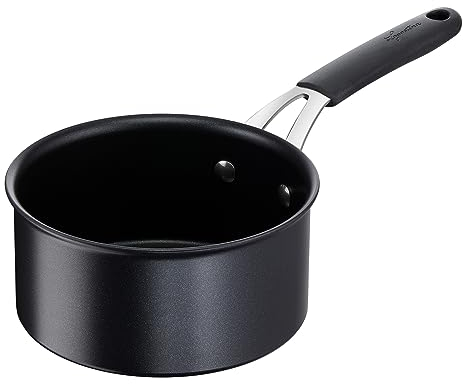 Lagostina Tempra, Casseruola Fonda a Manico Lungo 16 cm, Rivestimento Titanium Antiaderente Antigraffio e Fondo in Acciaio Inox, Manico Rivettato, per Tutte le Fonti di Calore Inclusa Induzione
