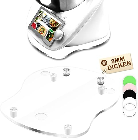 Per Bimby TM6 TM5 - Tavola scorrevole in acrilico, per Bimby Vorwerk Robot da cucina TM 6 accessori, colore: Trasparente