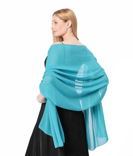 FAIRYGATE Großes Tuch Damen Elegant Damen Tücher Pashmina Stola Fur Abendkleid Einfarbiger Schal Stola Damen Festlich A0419