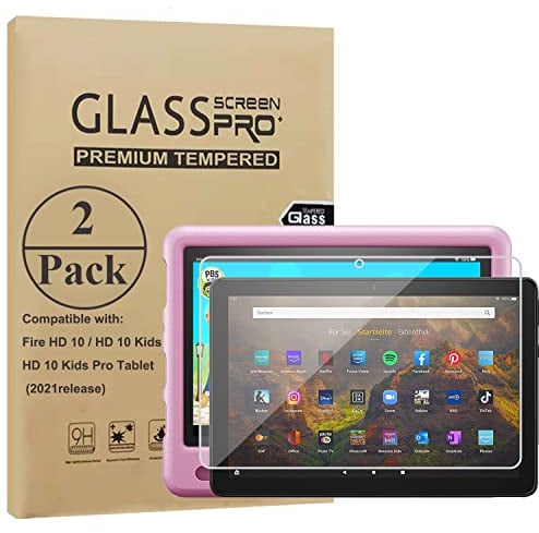 Ytuomzi Pellicola proteggi schermo per tablet da 10 pollici 2021, pellicola protettiva in vetro temperato per 10 volte per bambini, antigraffio, ad alta definizione, anti-impronte, confezione da 2