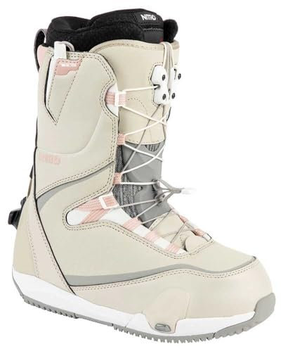 Nitro Damen CAVE TLS Step ON All Mountain Freestyle Freeride Schnellschnürsystem Boot Snowboardboot, Sand-Rose, 26.5