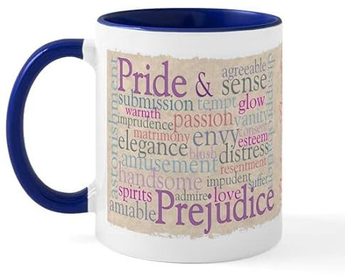 BAAROO Jane Austen Mug en céramique 325 ml