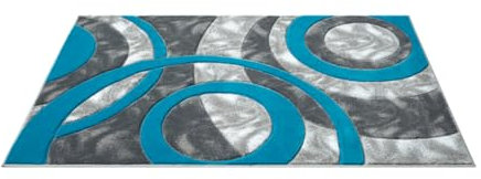 Fit Even Runner Rug – Washable Non-Slip Carpet Runner rugs for Hallway, Kitchen, Living Room, Corridor, Entryway, and Door Entrances (Teal, 80cm x 150cm)