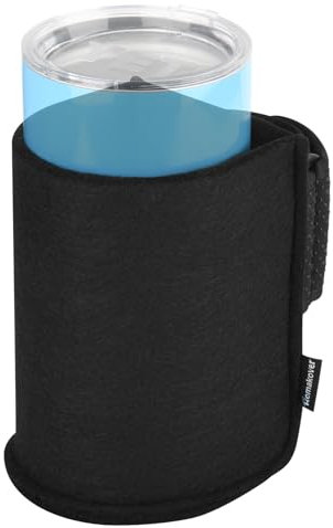 Black Arm Chair Cup Holder, Drinking Can Water Bottle Holder for Armrest Chair, Recliner, Gaming & Office Chair Universal Roll Bar