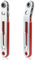 Rierousy 2pcs Mini Cacciavite a Cricchetto Magnetico, 1/4 Magnetica Reversibile Chiave a Cricchetto per Auto, Macchine, Gadget, Casa