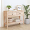 Coavain Table Console 100x35x75cm Boismassif de Pin Salle a Manger Complete Buffet Cannage Meuble D'entrée étagère Arrière Canapéeommode Entree Couloir étagère de Bureau