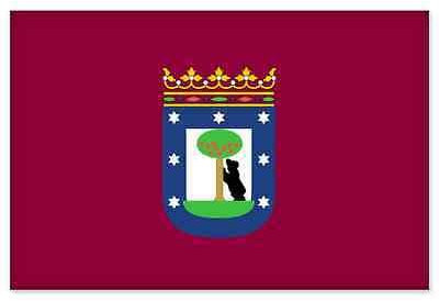 WildeBabsKLBT Madrid City car K1598 Hochwertiger Premium Autoaufkleber Sticker Aufkleber selbstklebende Folie 12 cm