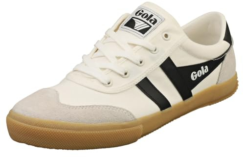 Gola Badminton Herren Freizeit-Sneaker, Off White Black, 40 2/3 EU
