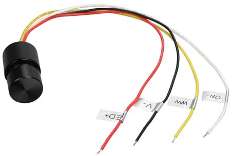 Mikro-Taste, LED-Beleuchtung mit Dimmfunktion, CCT mit Speicher, 12-24 VDC, Strom 3 A/CH, IP65, Schalter zur Steuerung der Beleuchtung mit doppeltem Klick, Rotation der Taste
