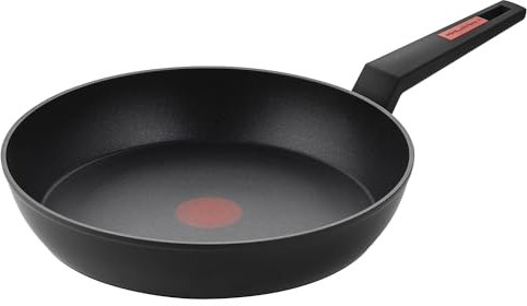 Florina Aluminium Bratpfanne Thermosensor 30 cm I Bratpfanne aus geschmiedetem Aluminium I Thermokontrollanzeige I Antihaftbeschichtung I Soft-Touch-Griff I Geeignet für alle Herdarten