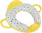 Poupy Riduttore WC per Bambini Giallo, con maniglie per tenersi e schienale, tavoletta soft imbottita comoda e sedile lavabile