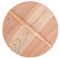 Couvercle rond pour wok en bois naturel, 34 cm